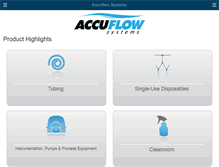 Tablet Screenshot of accuflowsystems.com